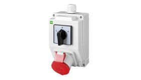 Zestaw Instalacyjny Z Gniazdem 16A 5P Rs-Z (L-0-P) Czerwony 6271-20