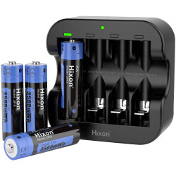 Hixon J818I*4+Q022 Charger for Li-ion cylindrical cells AA AAA
