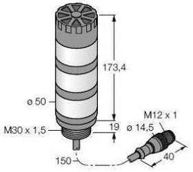 Sygnalizator łączony Turck TL50BGRAQP