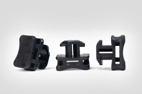 Uchwyt opaski kablowej długość 17.5mm szerokość 22,5 mm średnica otworu 9.8mm HellermannTyton Czarny