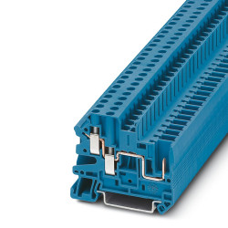 Blok zacisków przelotowych Phoenix Contact poziomy: 1 26 → 10AWGWtykowe, śruba UT 4-TWIN/ 1P BU 500 V