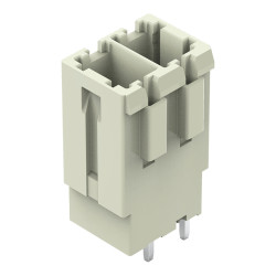 Wtyk PCB 2-pinowe raster: 7.62mm -rzędowe WAGO Montaż na płytce drukowanej