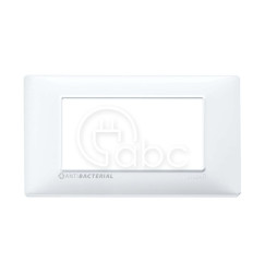 Ramka ozdobna Plana, 4M, White with antibacterial treatment, 14654.AB.01