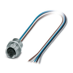 Złącze wielostykowe przemysłowe 5-pinowe M12 Montaż przedni Gniazdo Phoenix Contact