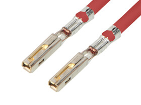 Molex Przewód wstępnie zagniatany M x 150seria: MX150 MX150dł.: 150 mm Czerwony