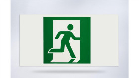 Piktogram Folia Biała, Wzór Prosty, 153X337 Mm - Pi22