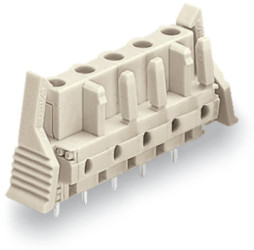 Female connector, 8 pole, pitch 7.5 mm, straight, light gray, 722-738/039-000