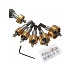 Otwornice Zestaw 16-30mm Z Stali Nierdzewnej - Do Metalu Drewna