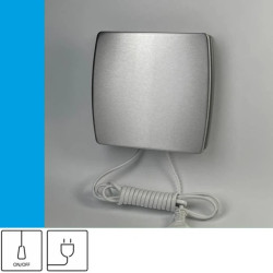 Wentylator domowy Eol F10INOX przewód z wtyczką, fi 100 mm, front stalowy
