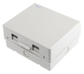 Obudowy z izolowanymi gniazdami, 2 gniazda, IP65, Montaż powierzchniowy