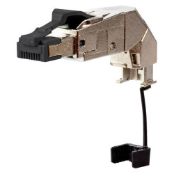 Metz Connect 130E405042-E RJ45 Plug Black Cat.6A Tool-Free IP20 10G Ethernet