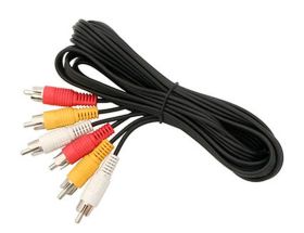 KABEL RCA 3X WTYK - 3X WTYK 2,00m (KABRCA3X20)