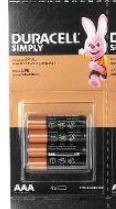 BATERIA Alkaliczna AAA LR03 DURACELL (4szt)