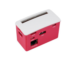 Waveshare PoE Ethernet / USB HUB BOX for Raspberry Pi Zero Series, 3x USB 2.0, 802.3af-Compliant