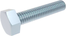 Hexagon head screw, external hexagon, M3, 8 mm, steel, galvanized, DIN 933/ISO 4017, BYB-3-16H5301