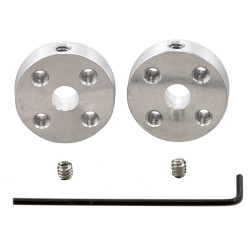 Pololu Universal Aluminum Mounting Hub, M3 Holes (2-Pack)