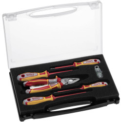 NWS 835-1 Softgrip Screwdriver Set Ergonomic Handle Bit Storage