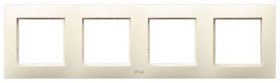 ARIA Ramka poczwórna do łączników IP44 ecru RH-4U/27