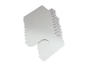 Zestaw podkładek regulacyjnych SKF grubość 3mm Stal nierdzewna długość 100mm Srebrny