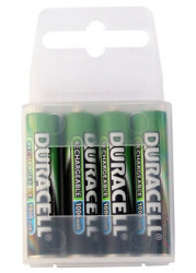 4 x akumulatorki Duracell R03 AAA 1000mAh (box)