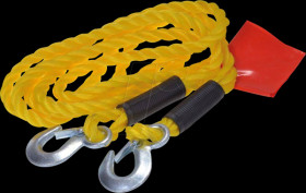 Vehicle tow rope, 3500 kg, yellow