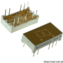 MAN3640A Numeric LED Displays .3 Org THT FAIRCHILD