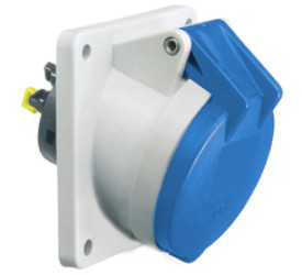 Gniazdo tablicowe Quick-Connect skośne 16A 4p 500V 7h IP44 12864