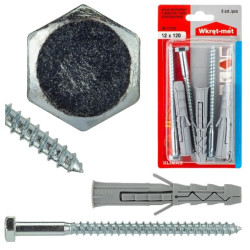 Kołek rozporowy z łbem sześciokąt 12x120 /3szt./