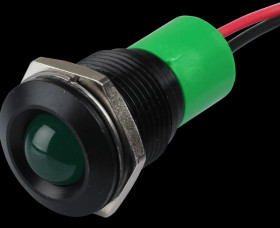 Q16P3BXXG24E Indicator LED, 24 V DC, 16 mm, wired, green/BlC