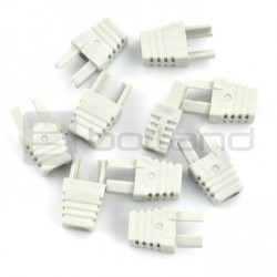 Odgiętka na przewód RJ45 8P8C - szara - 10szt.
