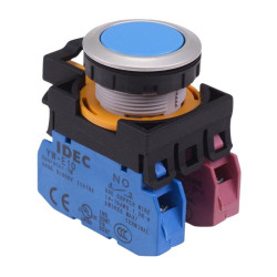 CW4B-M1E11S Blue Metallic Momentary Push Button Switch 1NO-1NC IP65 IDEC