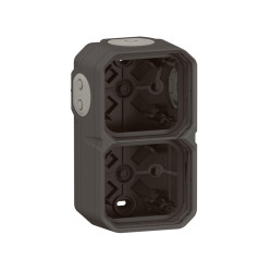 Boîtier apparent 2 postes Plexo horizont