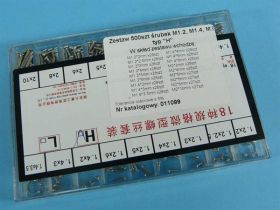 ZESTAW ŚRUB M1,2/M1,4/M2 TYP-H 500szt