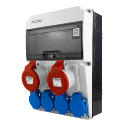 Rozdzielnica budowlana 4x230V 2x16A JUN bez zabezpieczeń gniazda Bals DOKTORVOLT DV-6863-F