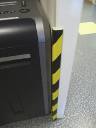 Ochraniacz przeciwuderzeniowy Czarny/żółty długość 750mm RS PRO Kauczuk nitrylowy