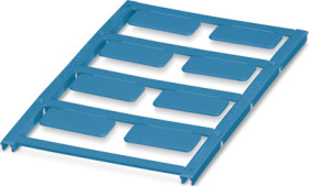 PA device marker, (L x W) 12.1 x 26.9 mm, blue, sheet with 8 pcs, 0830853