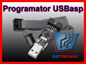 Programator USBasp AVR ATMEL ISP + taśma