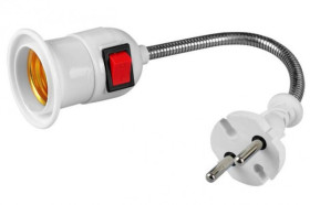 ADAPTER GNIAZDA ŻAROWKI E27 - WTYK 230V