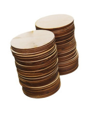 Plywood 200x3.0 mm - Round - Board for Carving and Laser Cutting