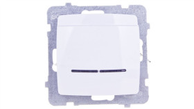 Karo Łącznik Hotelowy Z Podświetleniem Biały Łp-15Ss/M/00