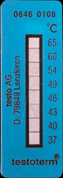 0646 0108 Temperature measuring strip testoterm, +37  +65 °C, 10 pcs.