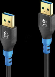 FI-U310-005 USB 5 Gb/s cable, A plug, 0.5 m