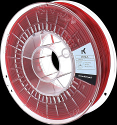 PT2009TQ PETG-S filament, translucent red, 2.85 mm, 2200 g