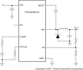 4.5-V to 42-V input, 5-A, step-down DC-DC converter with Eco-mode™