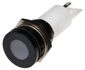 Lampka kontrolna do montażu panelowego 110V ac, biała 16mm LED Końcówka lutownicza RS PRO