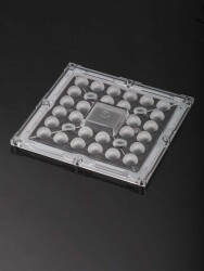 Soczewka LED Szerokokątny 1-LEDowa , D 100 mm, kąt widzenia 90 ° Przezroczysty Metakrylan polimetylu Okrągłe, Ledil,