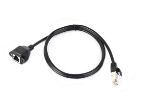 Waveshare RJ45 Ethernet Extension Cable, Nickel-plated Iron Shell Protection, Providing Effective Interference Shielding, Flexib