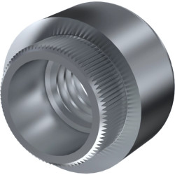 Rivet nut, M4, H 3.2 mm, outer Ø 5.5 mm, steel, 002.15.141