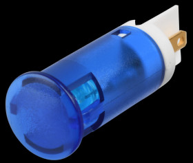 QS121XXB12 Indicator LED, 12 V DC, 12 mm, FASTON, blue