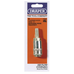 Draper 37842 3/8&quot; Thread Pcl Coupling with Tailpiece